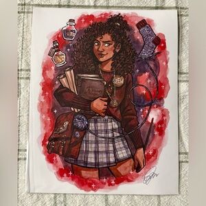 Hermione Granger Art Print – Harry Potter Inspired – Accio Box – 8x10